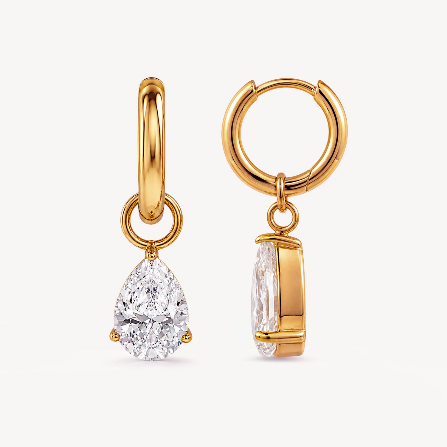 Teardrop Hoops