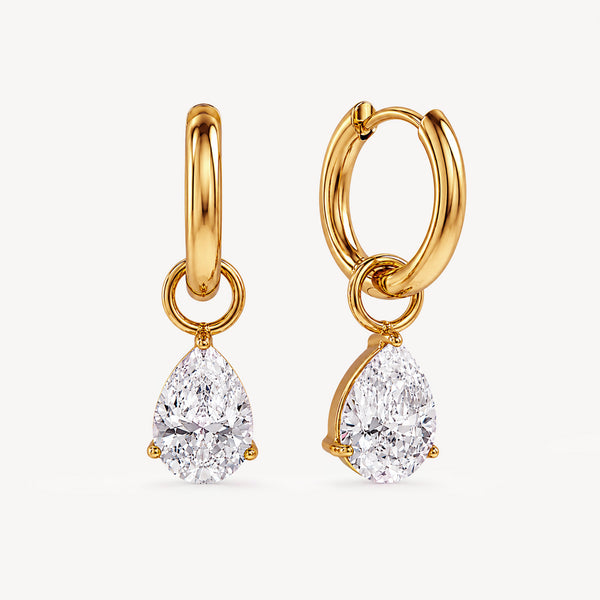 Teardrop Hoops