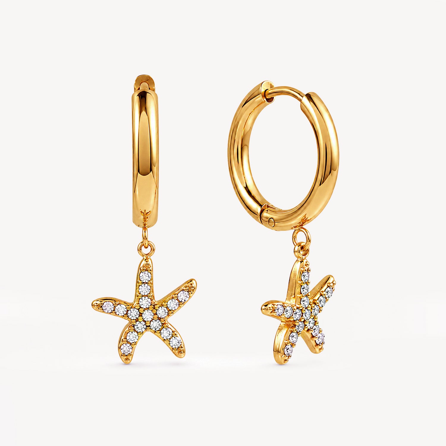 Starfish Charm Huggies
