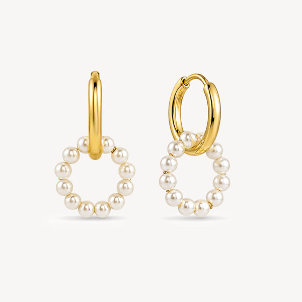 Pearl Halo Earrings