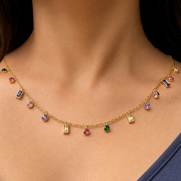 Gem Mosaic Necklace