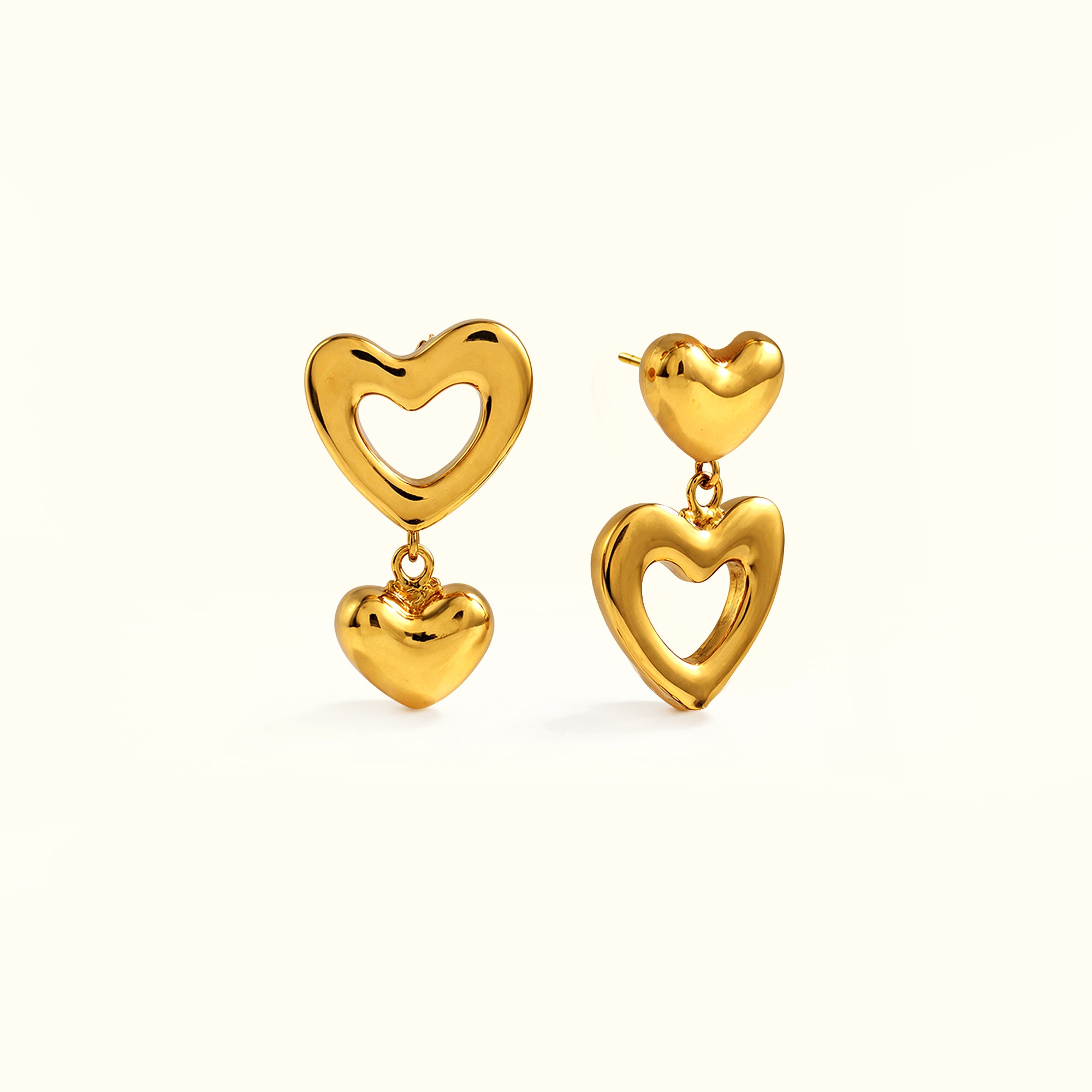 Mismatch Heart Earrings