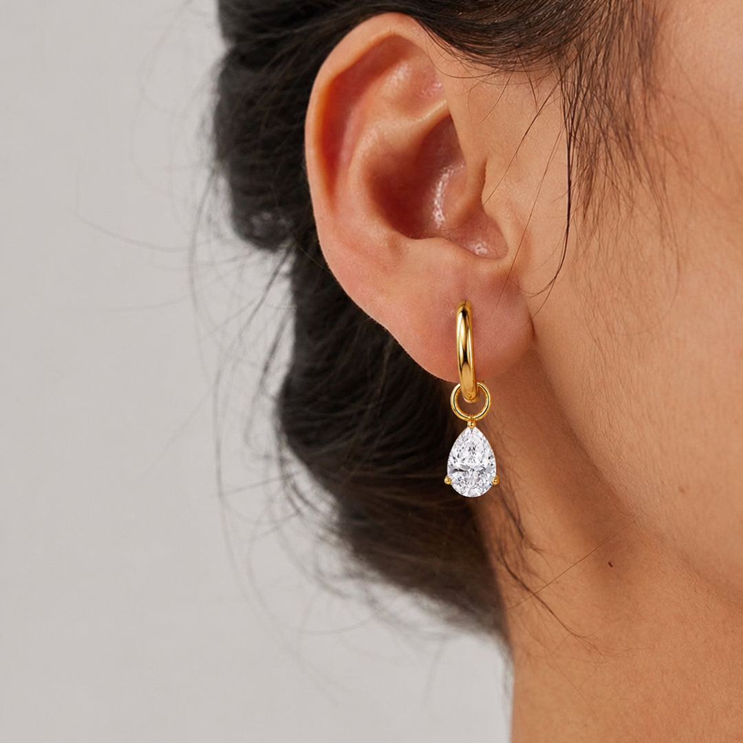 Teardrop Hoops